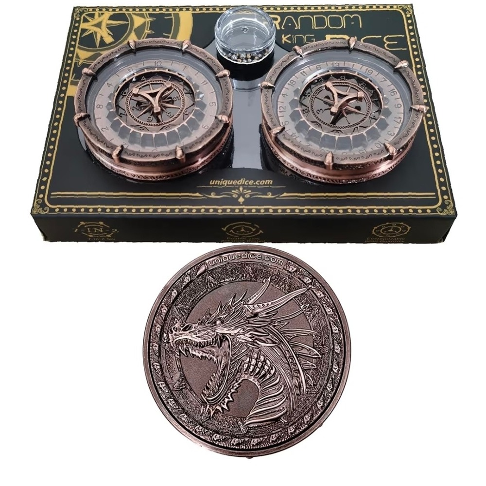 SignalPlus Random King Dice Metal Dragon Spinner DND Tabletop RPG 2025 Edition